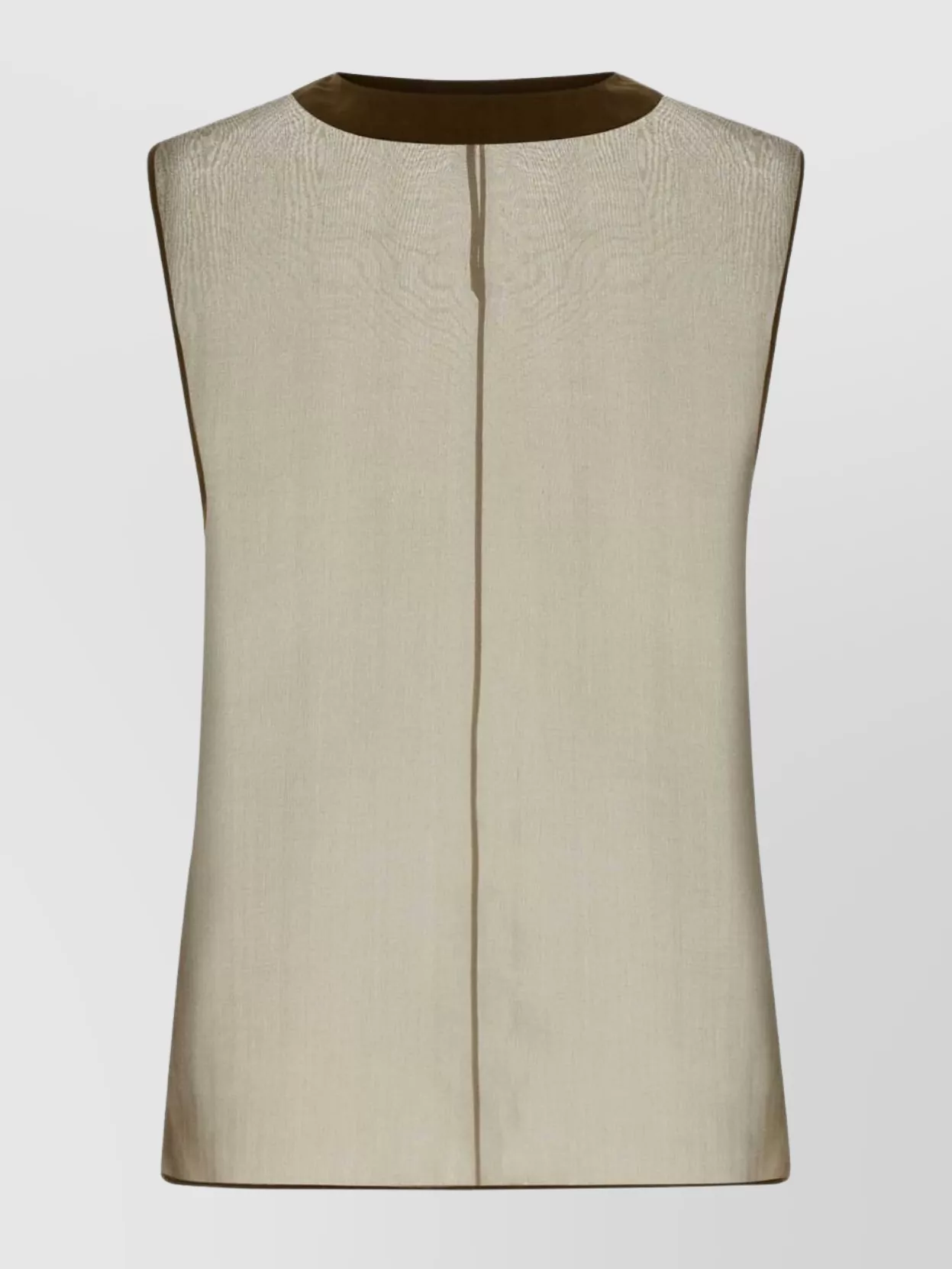 Shop Saint Laurent Muslin Top With Textured Fabric And Contrast Trim In Cream