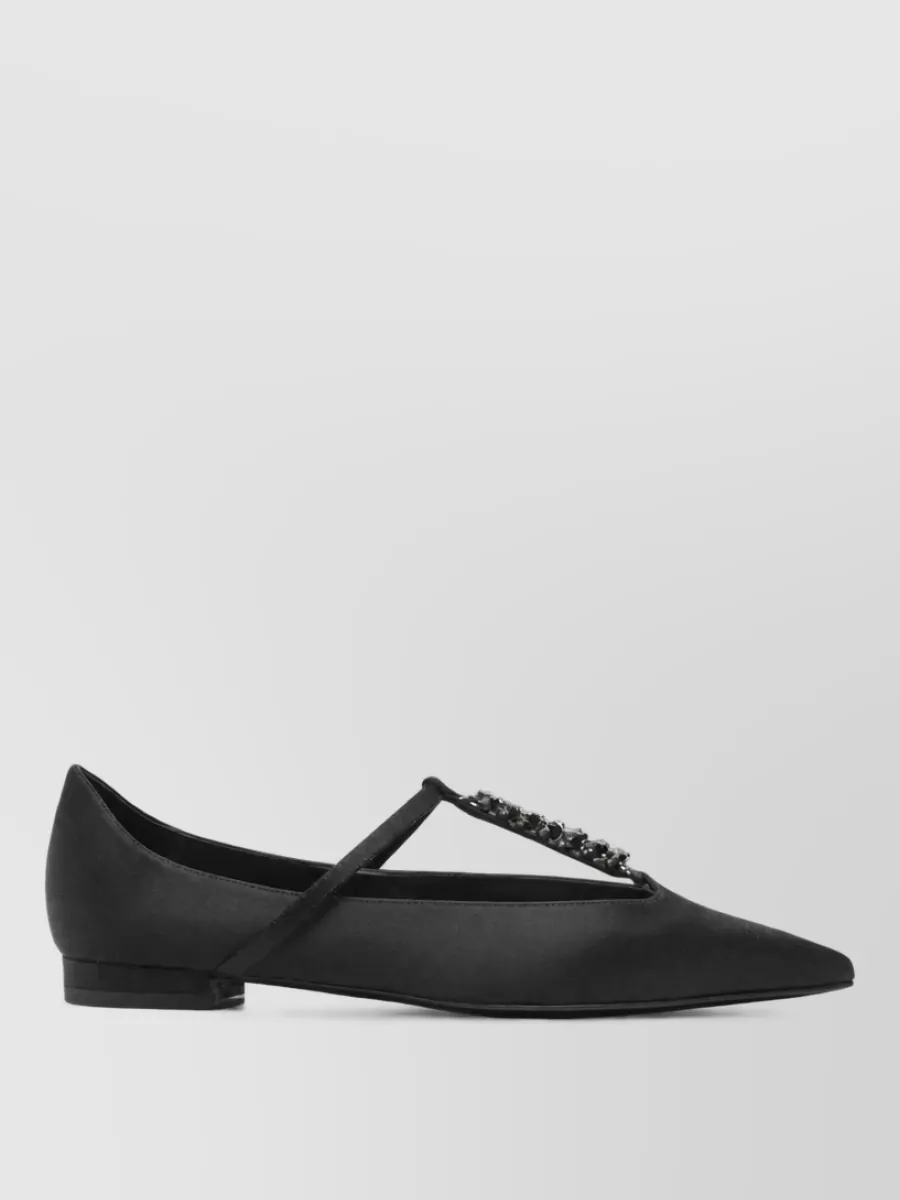 Emporio Armani Silk Ballet Flats
