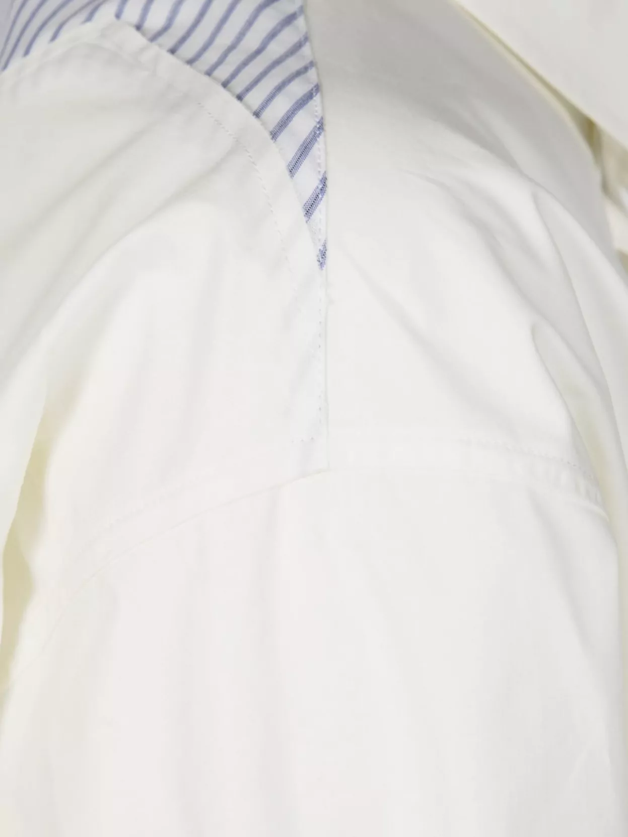 Mm6 Maison Margiela Collared Neck Striped Detail Long Sleeve Shirt
