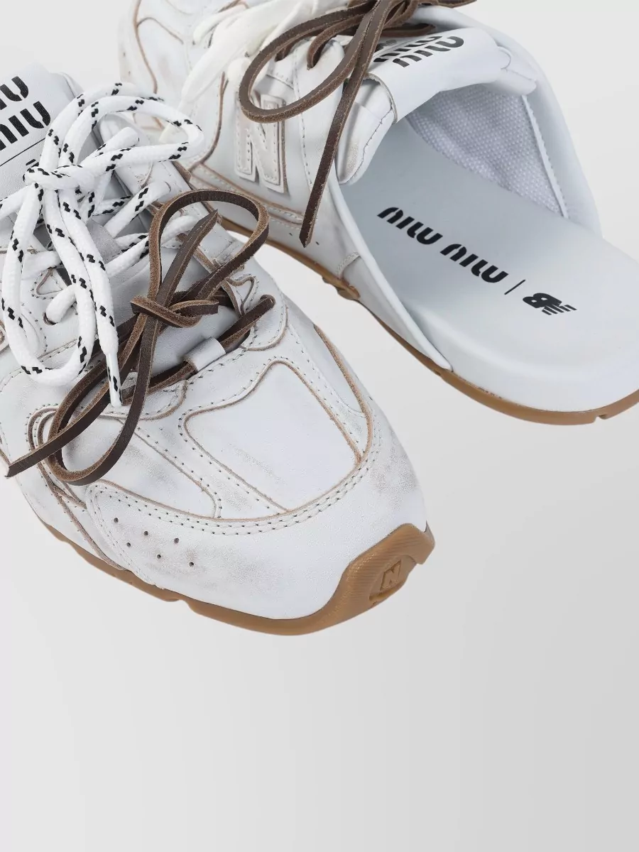 Miu Miu Leather Slides