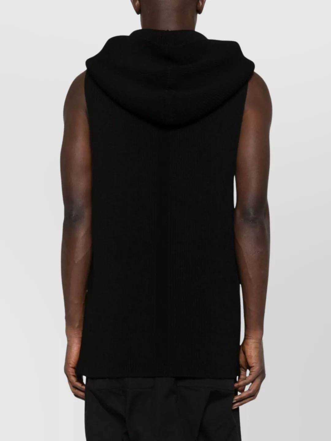 Rick Owens Sleeveless Wool Tank Hood