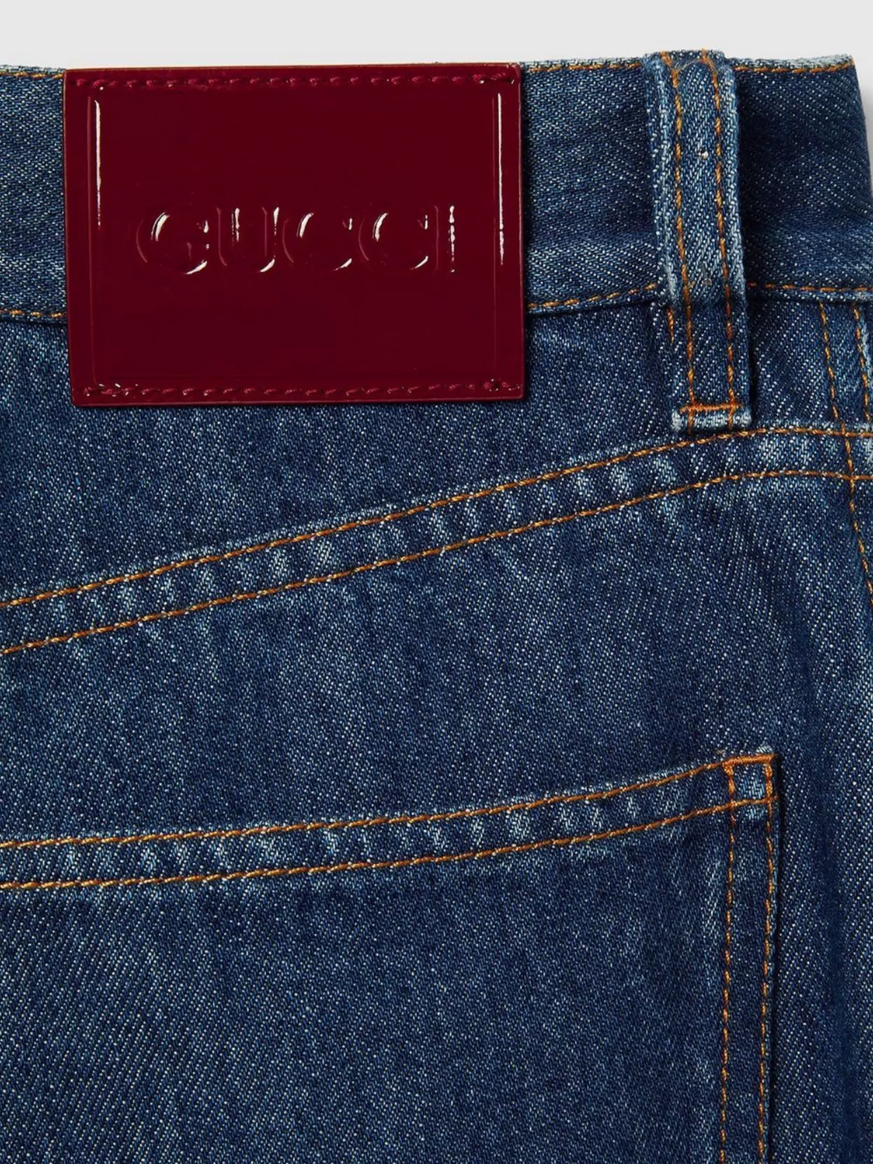 Gucci Wide-Leg Certified Cotton Denim Trousers