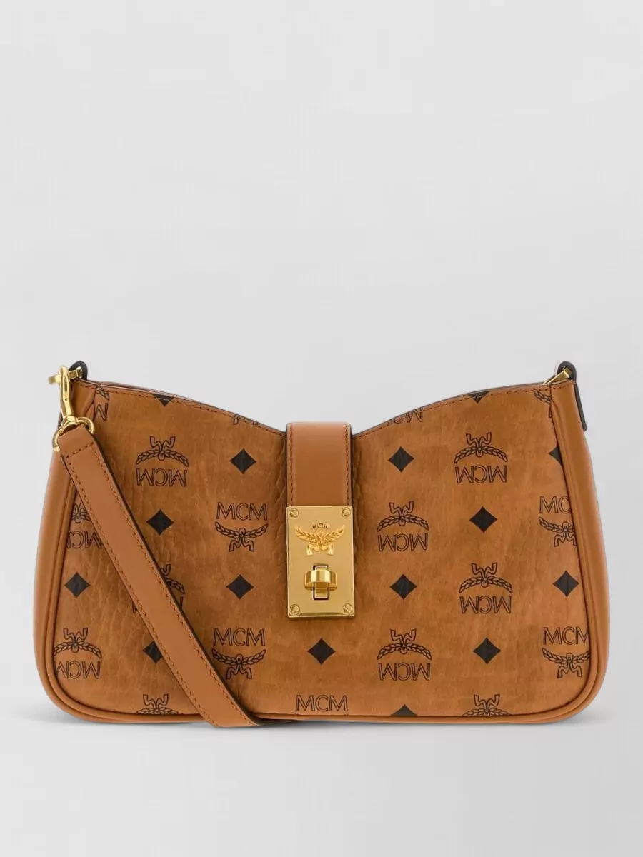 Mcm tracey canvas clutch bag