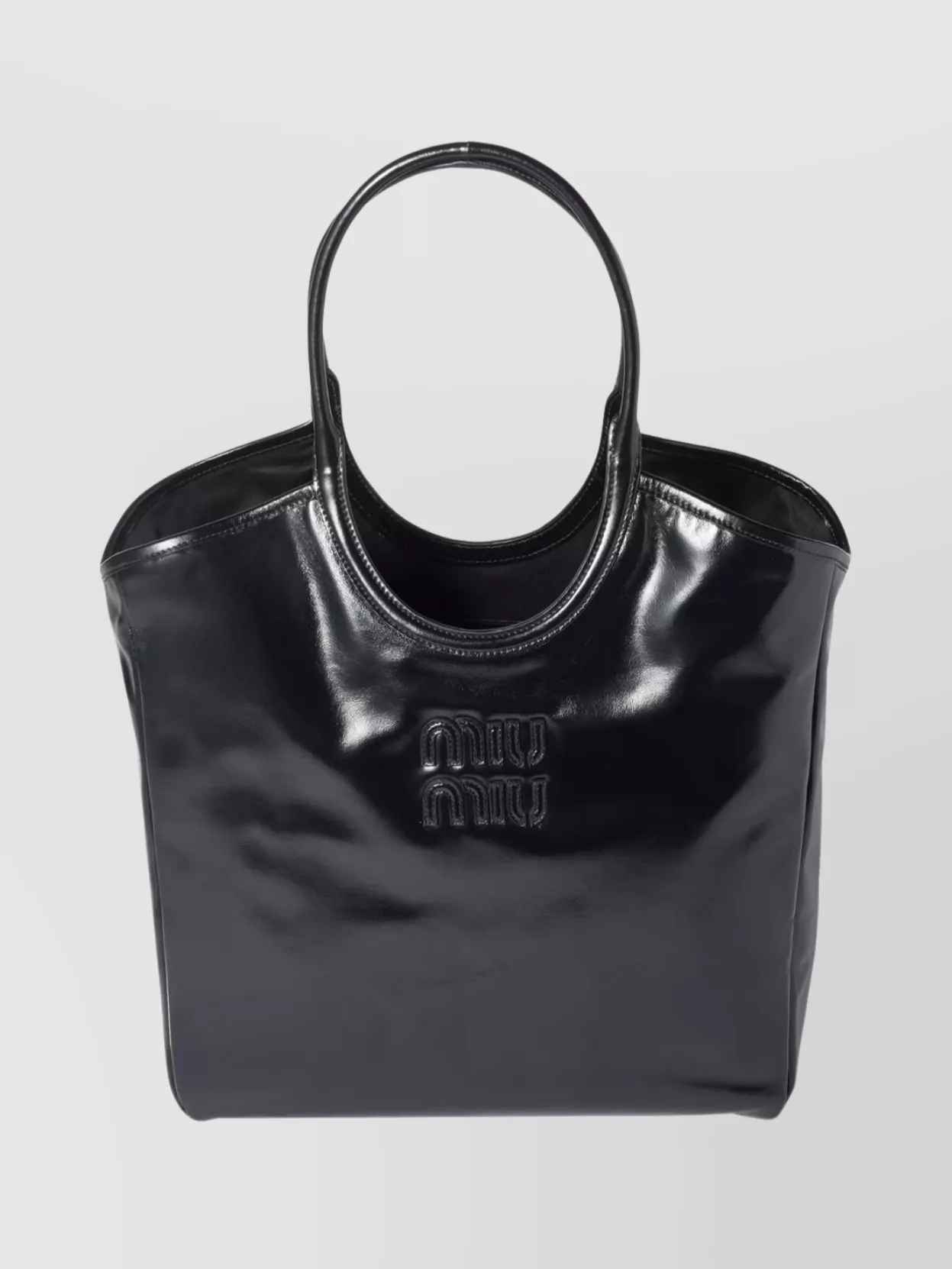 Miu Miu Versatile Tote Bag Double Handles In Black