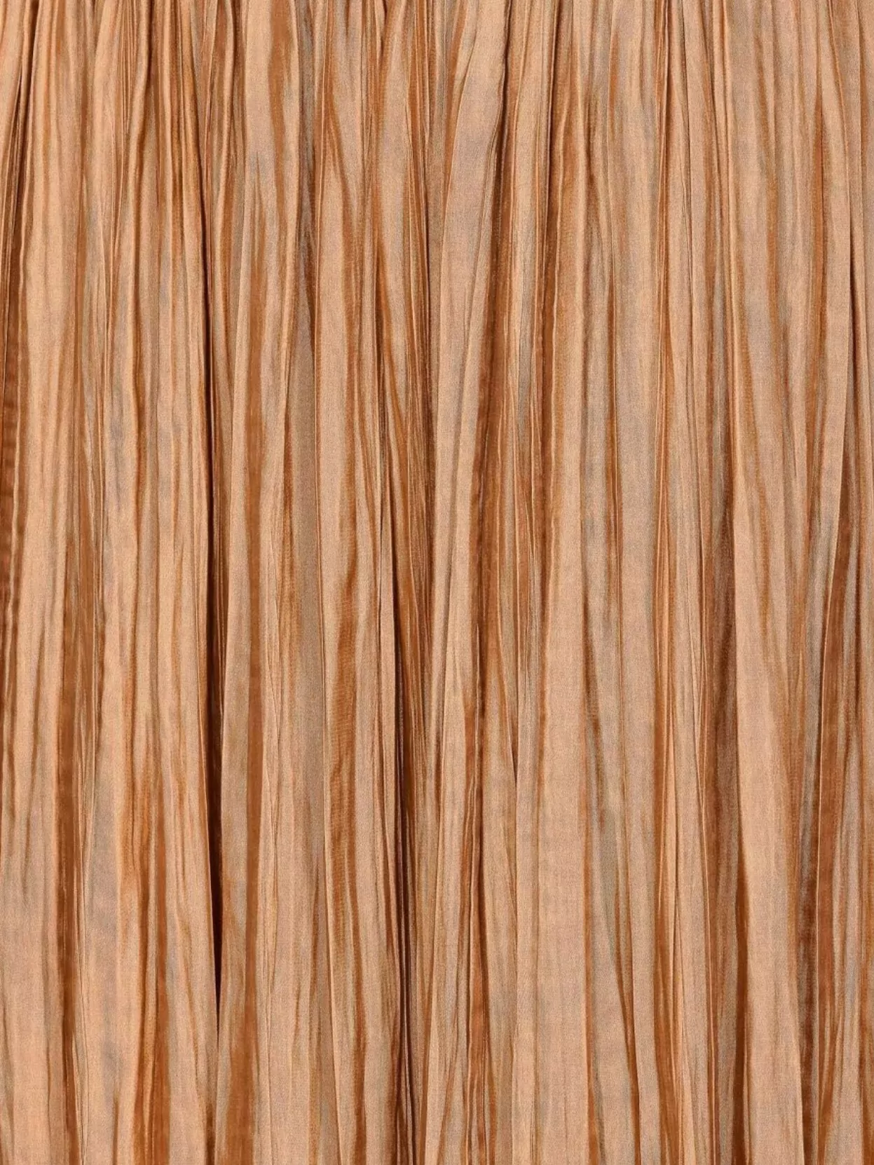 Roberto Collina Midi Pleated Skirt Elastic Waistband In Brown