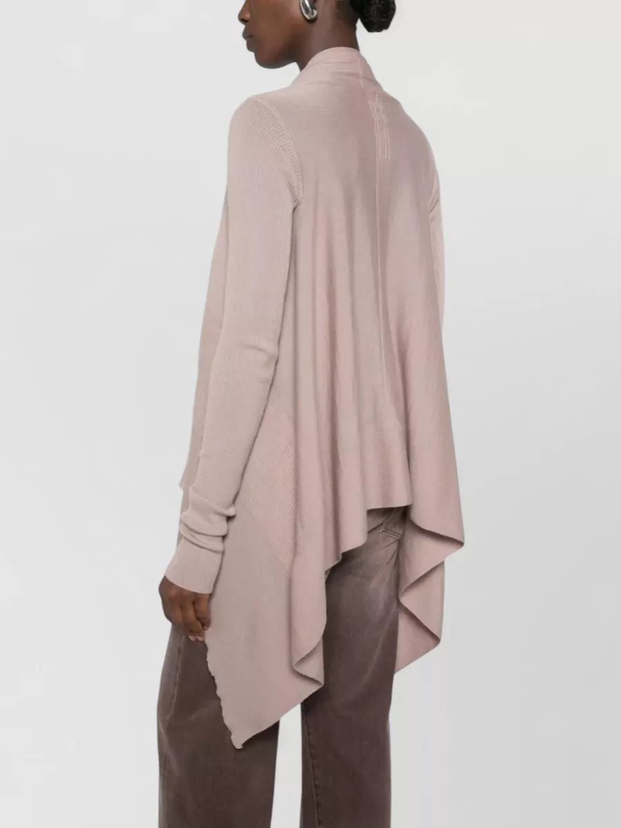 Rick Owens Medium Wrap Jacket Open Front Design In Pink