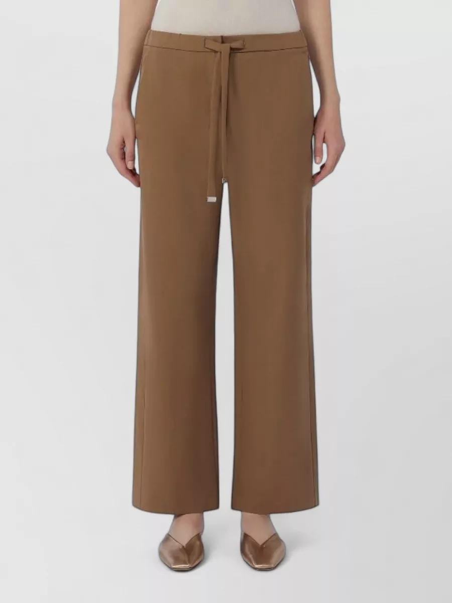 S Max Mara Virgin Wool Wide-Leg Trousers