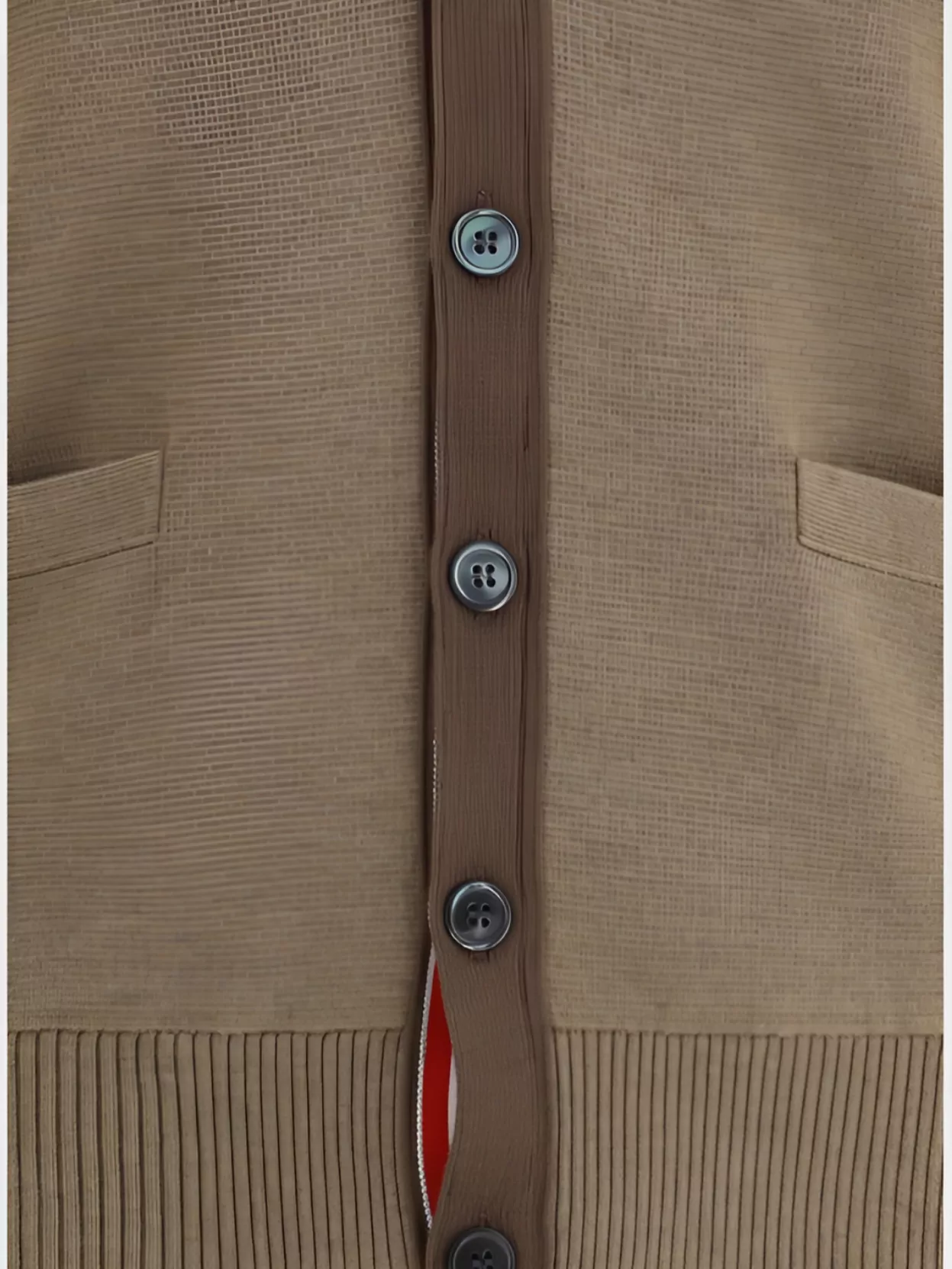 Thom Browne Milano Cardigan Iconic Bands