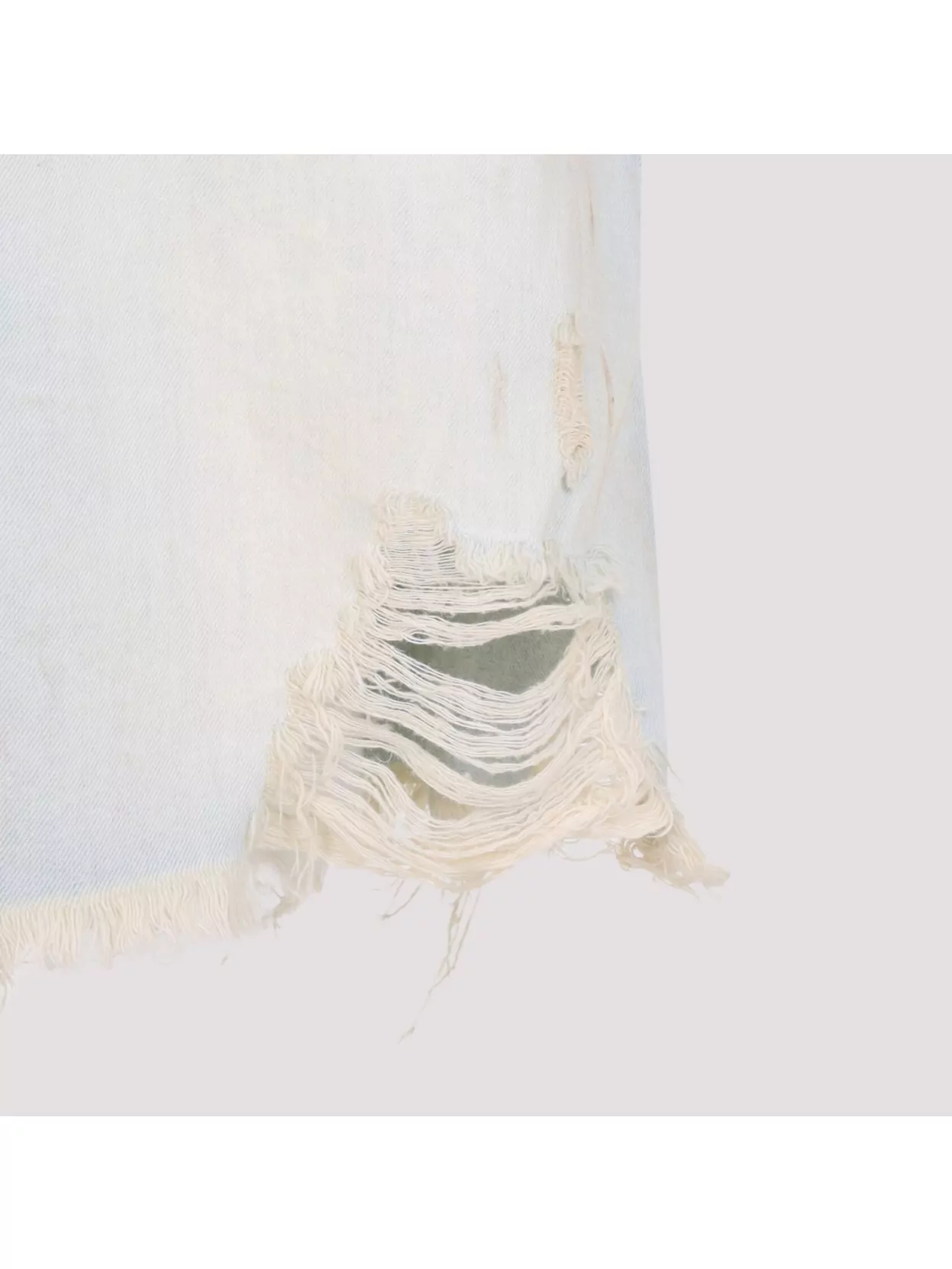 Acne Studios Distressed Cotton Denim Shorts