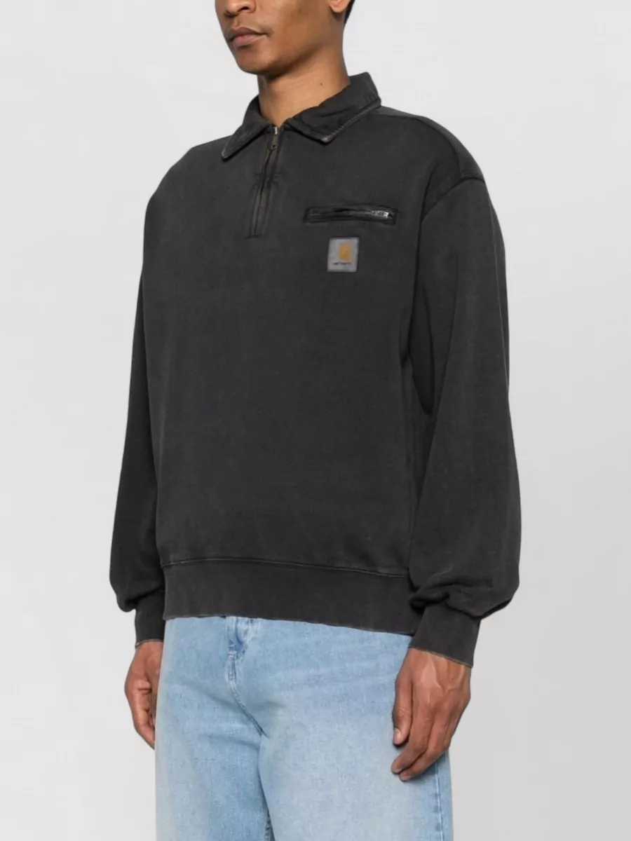 Carhartt Wip Cotton Half-Zip Sweatshirt