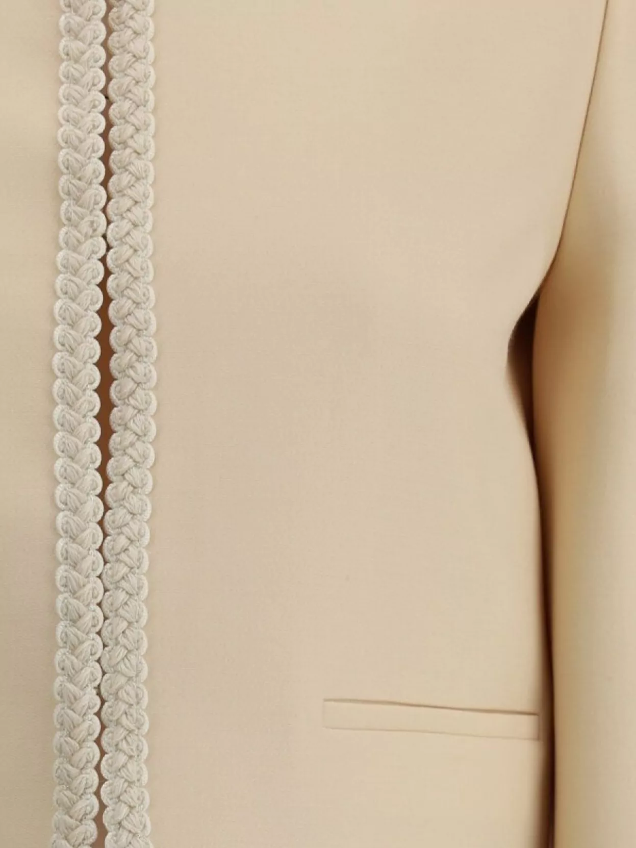 Valentino Garavani Women Cream Crepe Couture Blazer