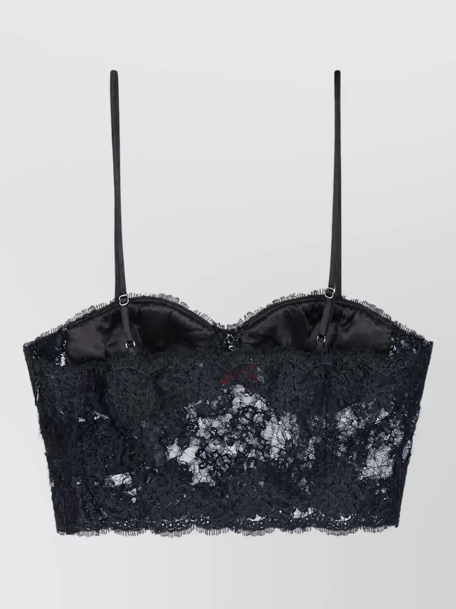 Ermanno Firenze lace wool bralette