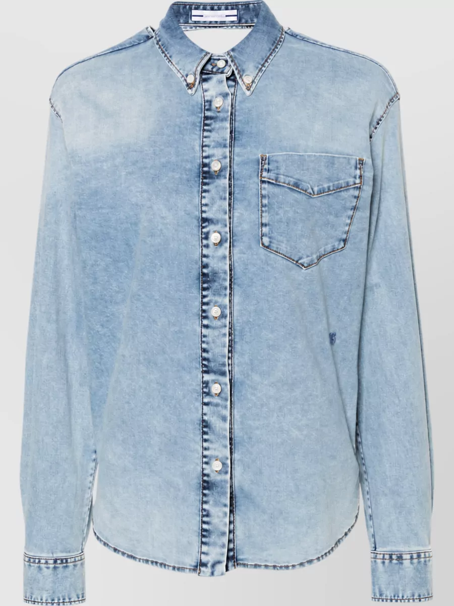 Jacob Cohen cutout denim shirt
