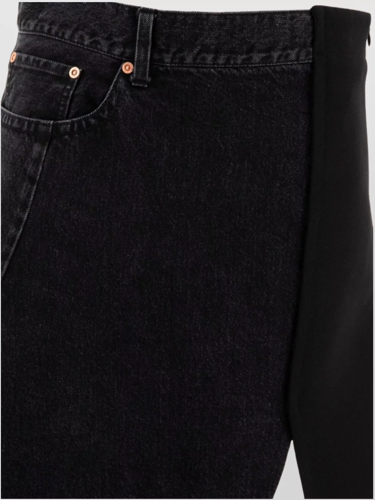 Sacai Skirt In Denim X Wool Melton