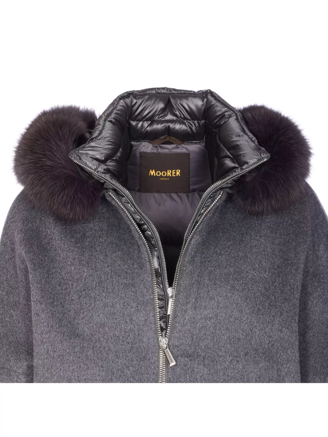 Moorer Padded Jacket With Removable Fur And Hood