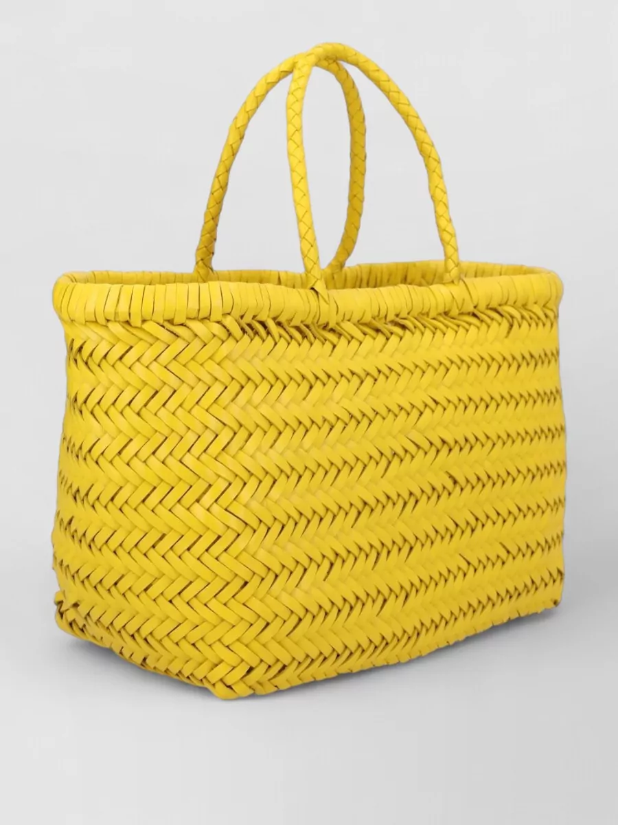 Dragon Diffusion Bamboo Triple Jump Small Leather Beach Bag