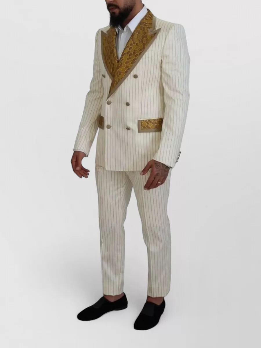 Dolce&Gabbana Striped Slim-Fit Tuxedo Suit
