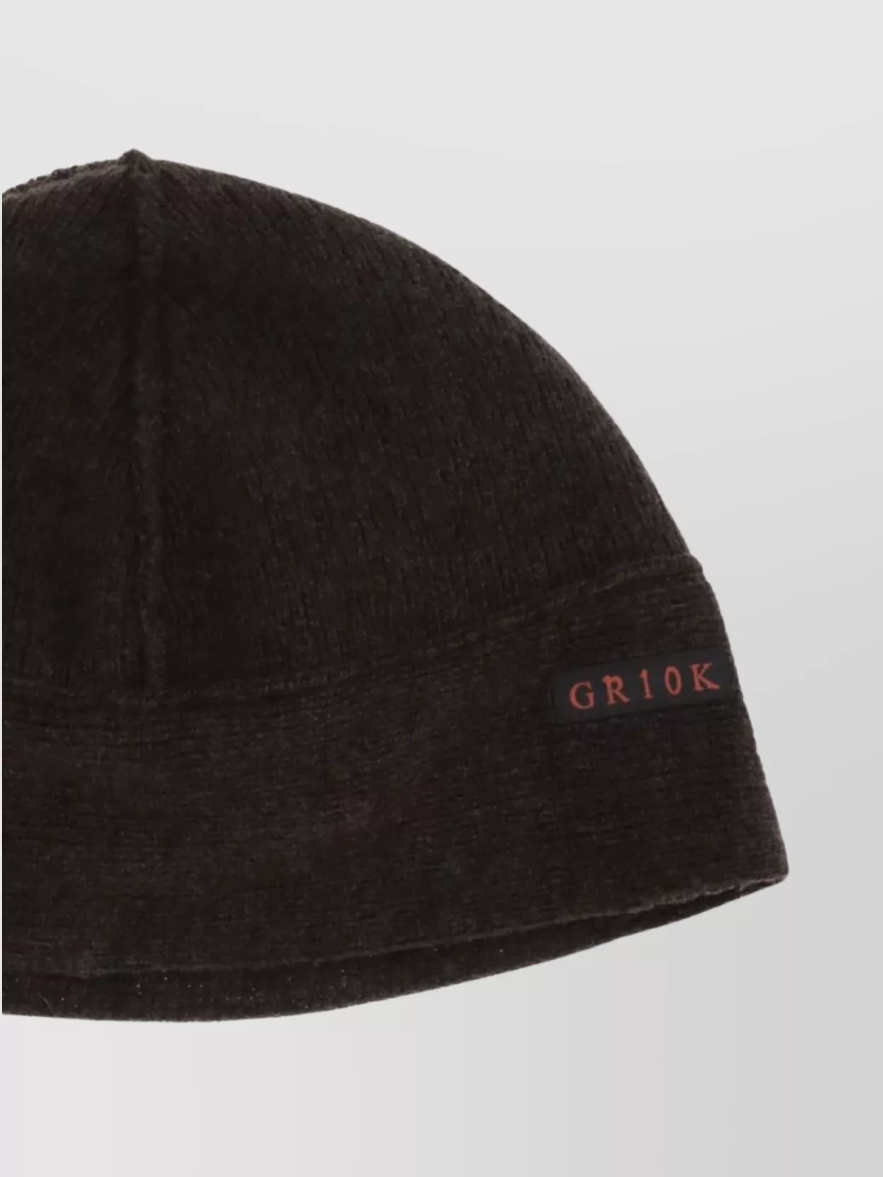 Gr10K Branded Sweatshirt With Folded Brim Design