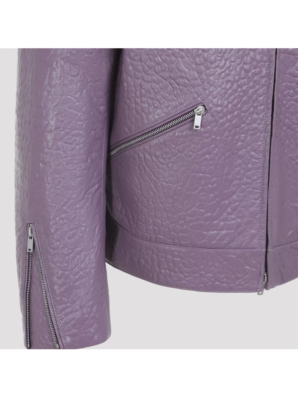 Jil Sander Textured Long Sleeve Jacket Zippered Pockets