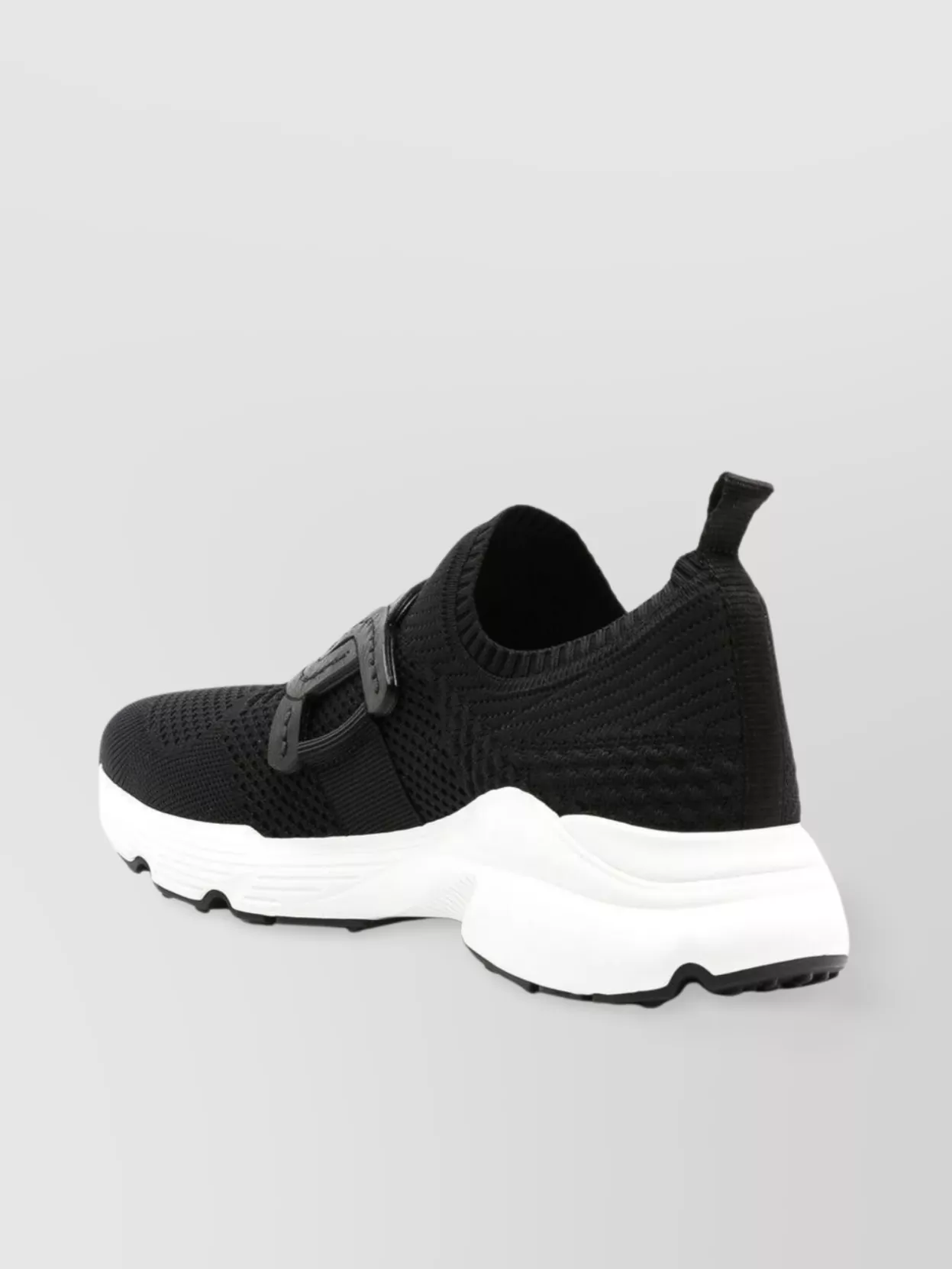Tod's Knitted Chain-link Sneakers Leather Detailing