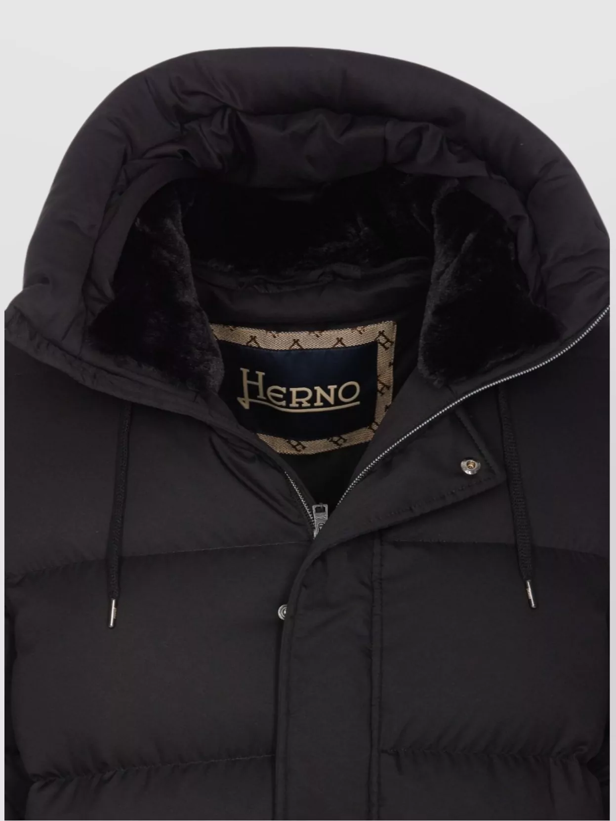 Herno Down Jacket With High Collar And Hood