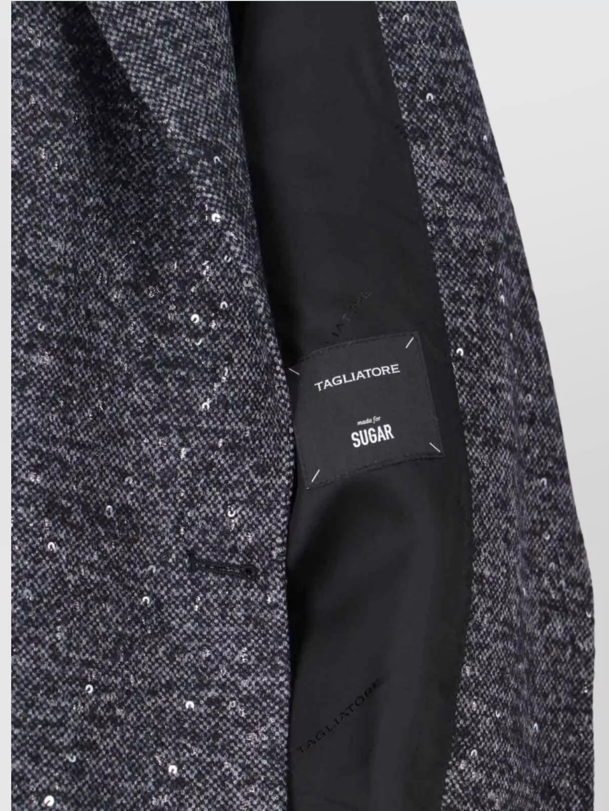 Tagliatore Sequin Embellished Long Sleeve Blazer