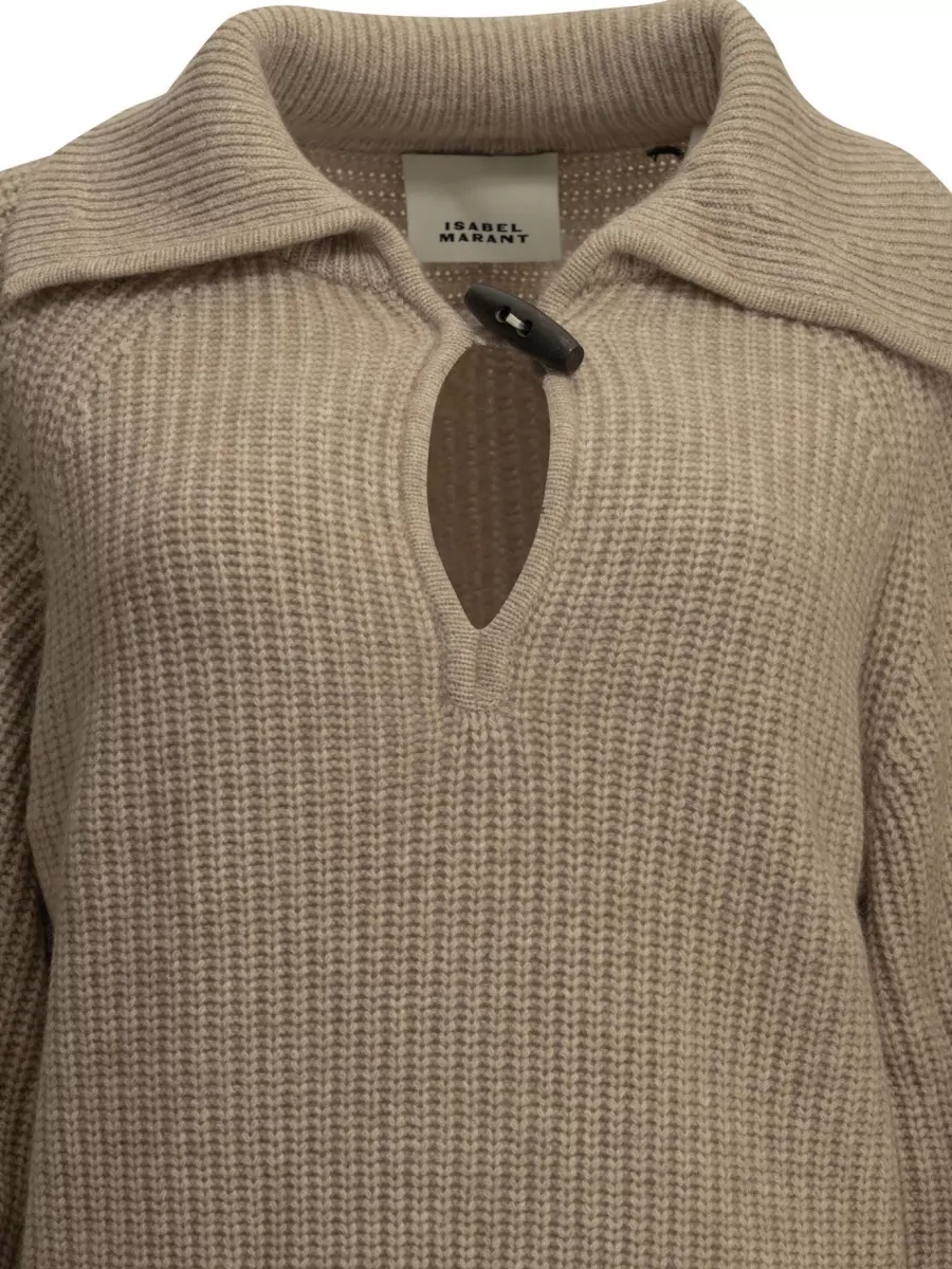 Isabel Marant Cashmere Merino Wool Polo Sweater