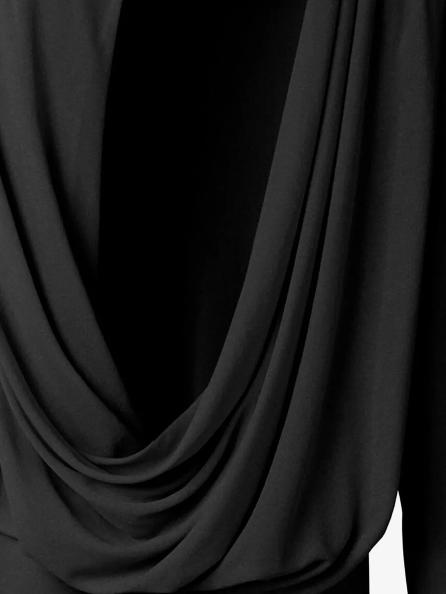 Jacquemus Mistral Draped Jersey Mini Dress Back