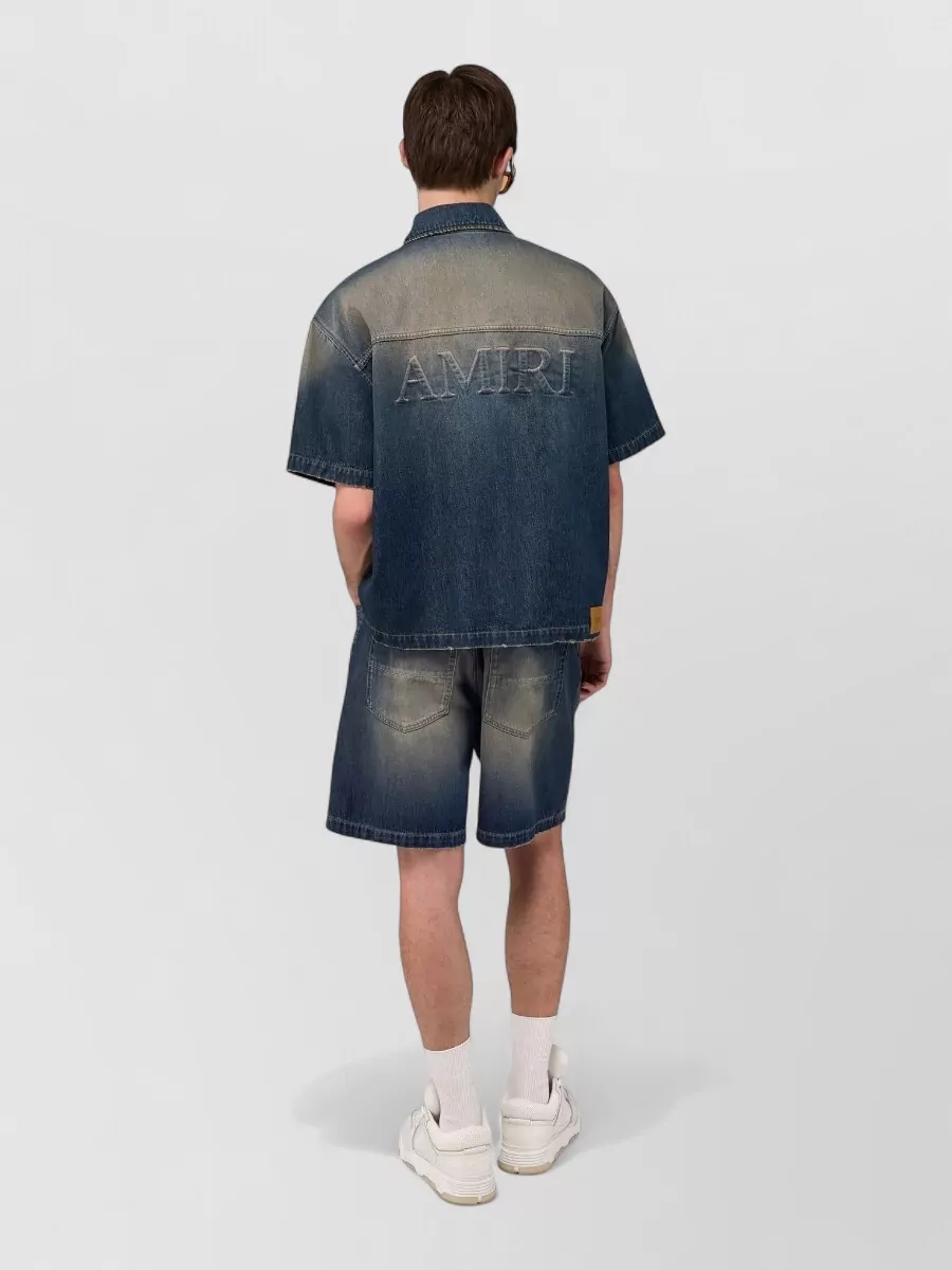 Amiri Denim Drawstring Shorts