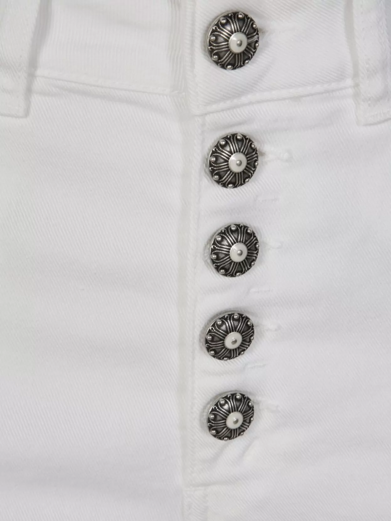 Dondup Rolled Cuffs Button Detailing Trousers