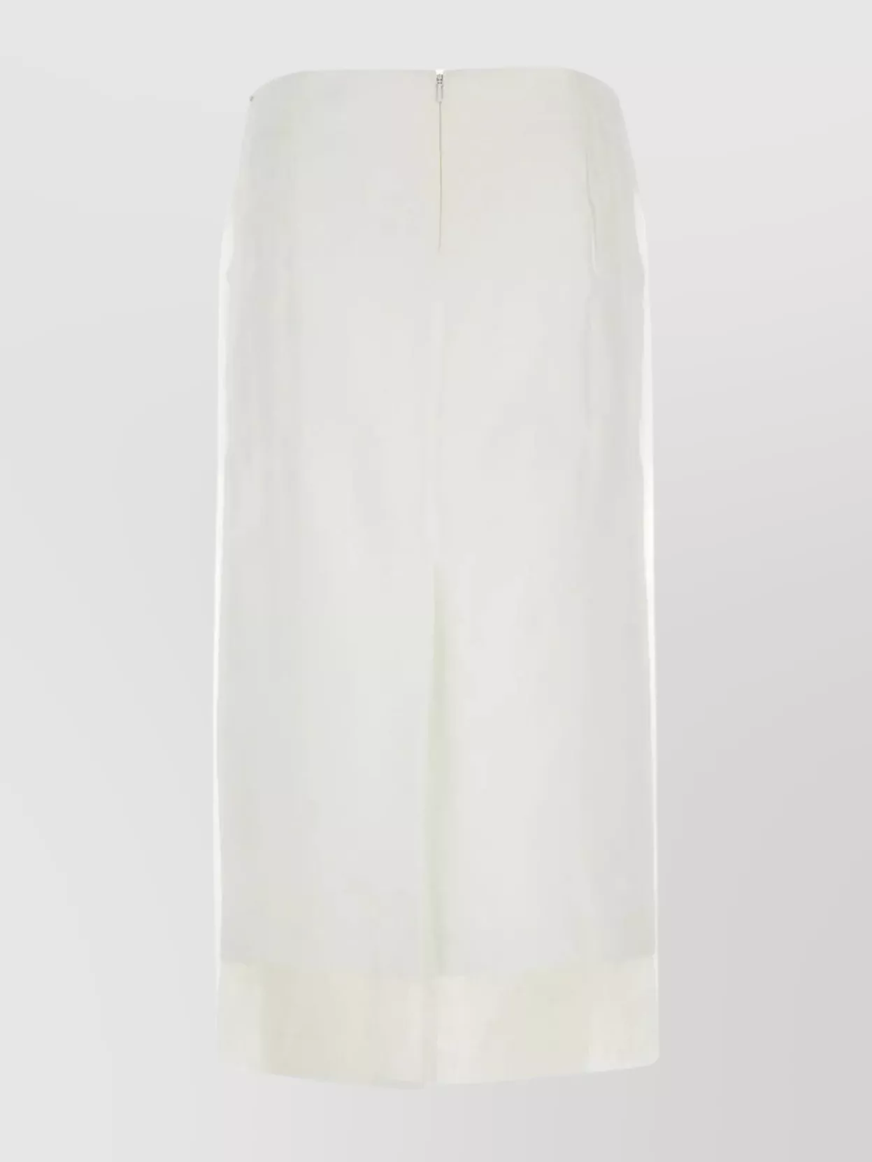 Shop Sportmax Luxe Silk Skirt With Deep Back Slit