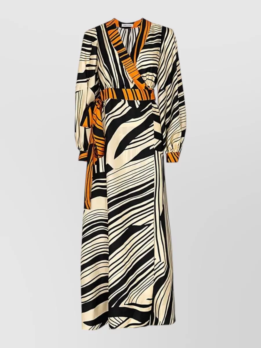 Raquel Diniz Silk Printed Maxi Dress
