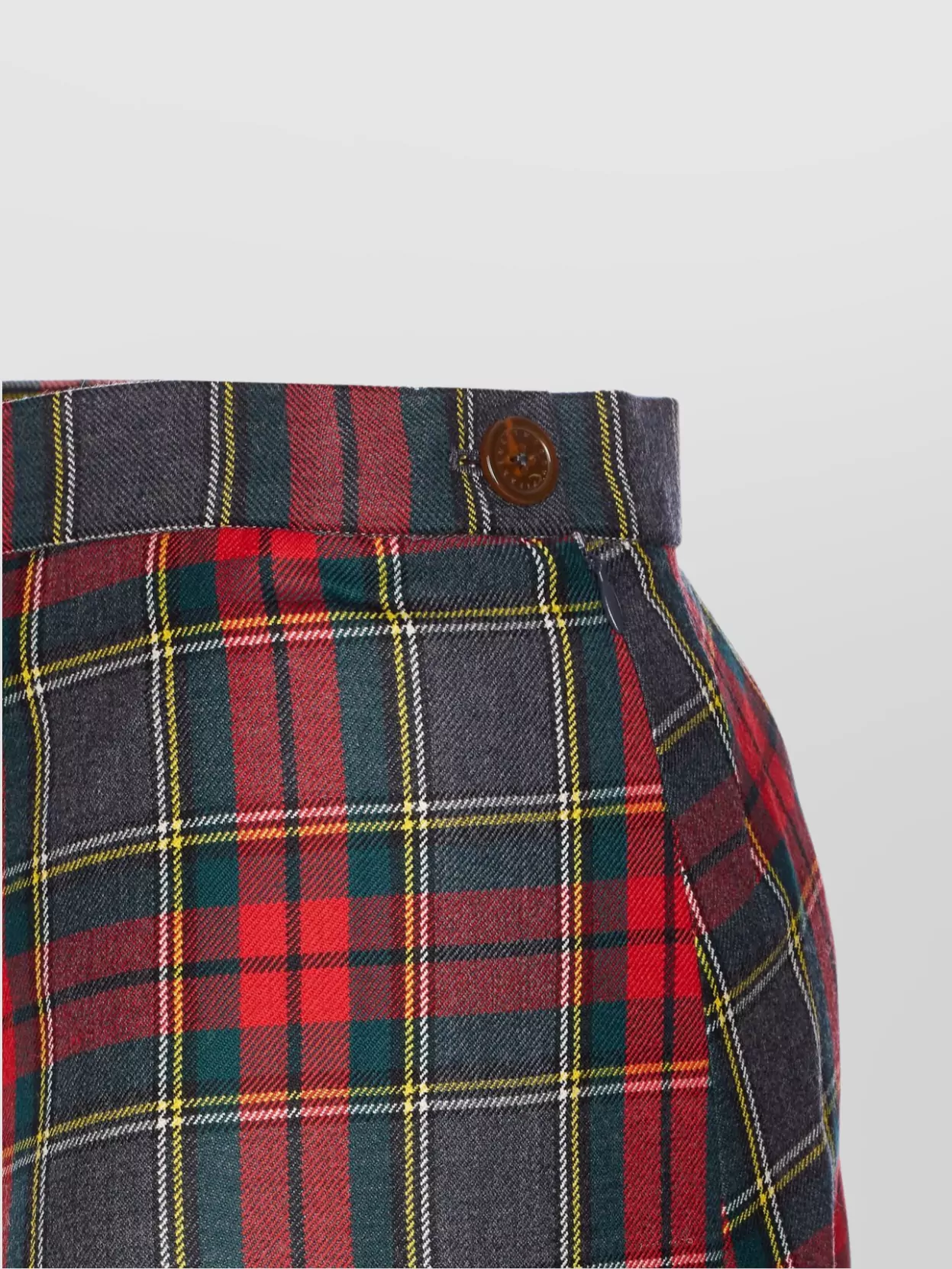 Vivienne Westwood Asymmetric Tartan Midi Skirt