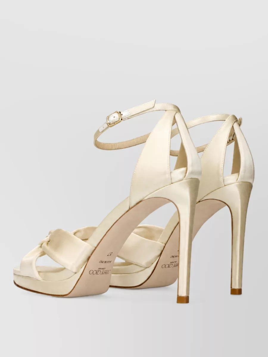 Jimmy Choo Satin Platform Sandals
