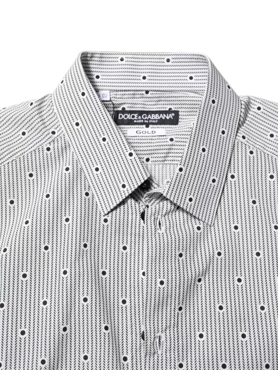 Dolce&Gabbana Striped Dotted Shirt