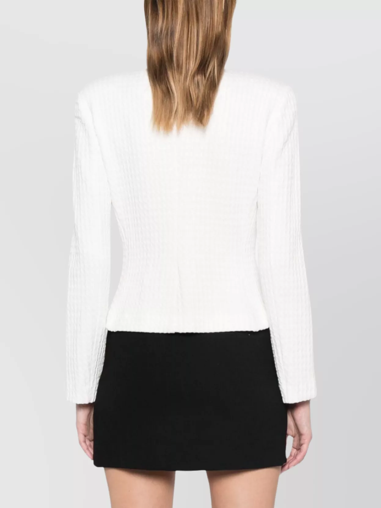 Emporio Armani Quilted Cotton Jacket With Fitted Silhouette