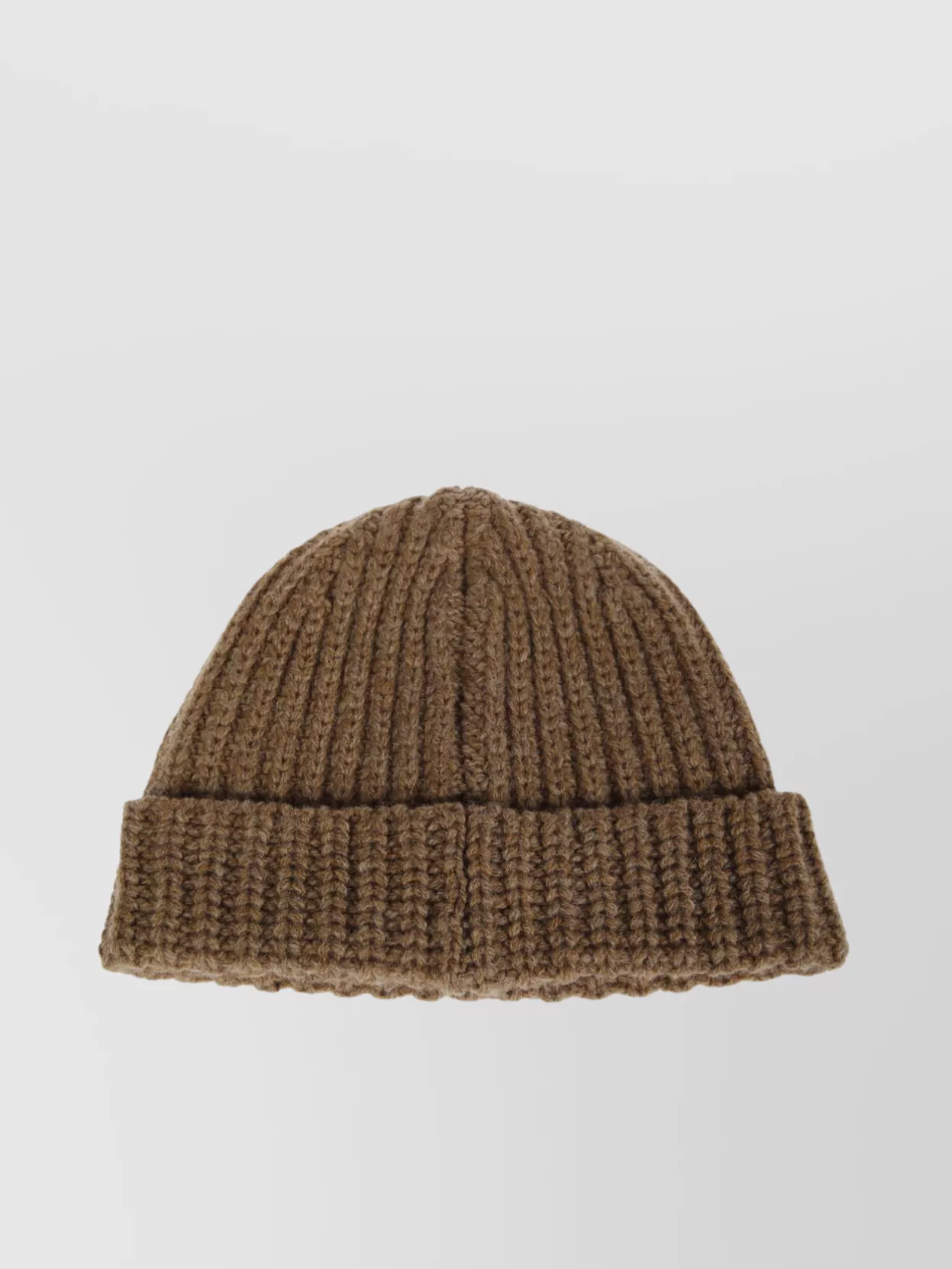 Marni Ribbed Texture Folded Cuff Hats