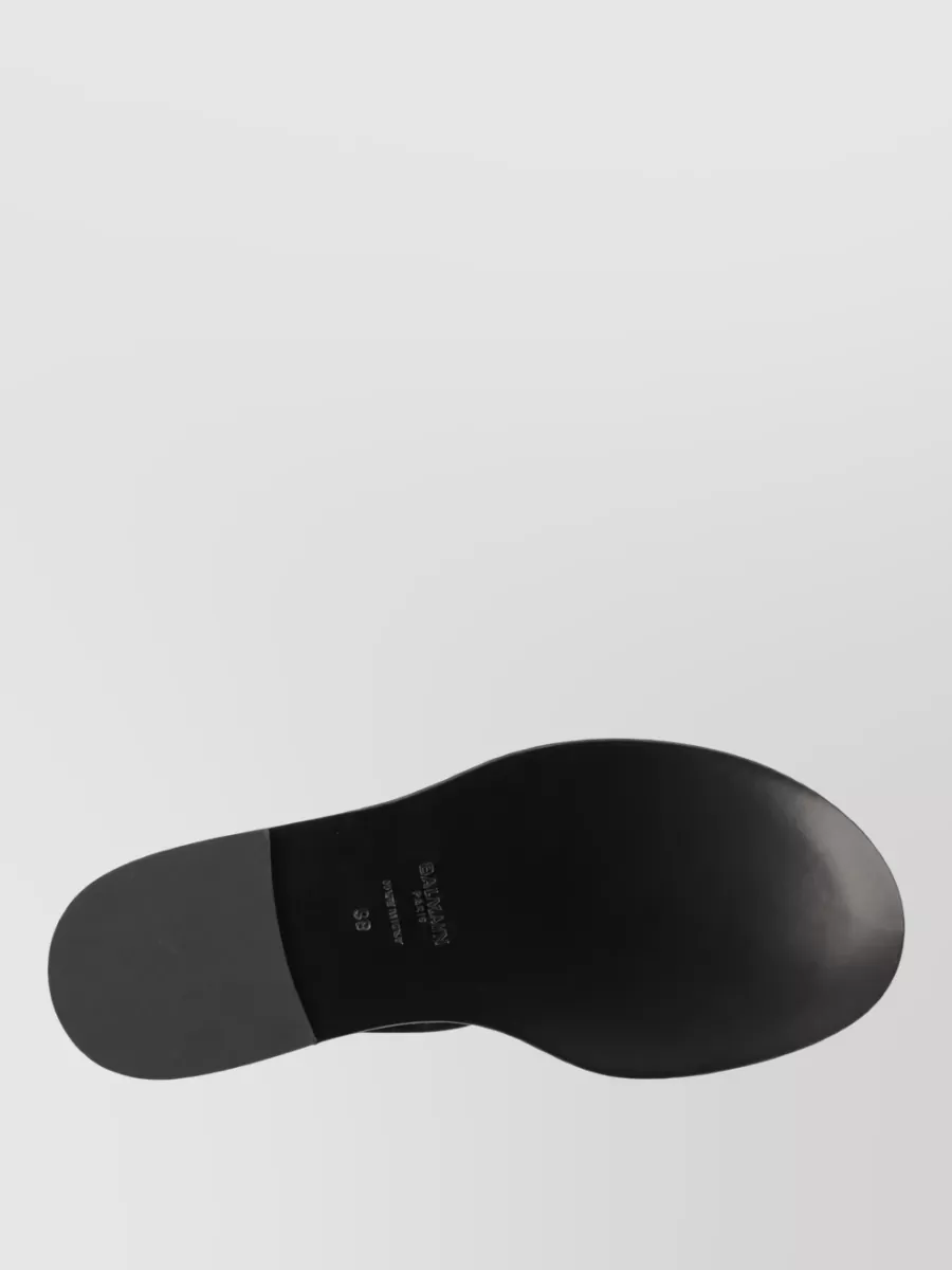 Balmain Leather Anthem Slides