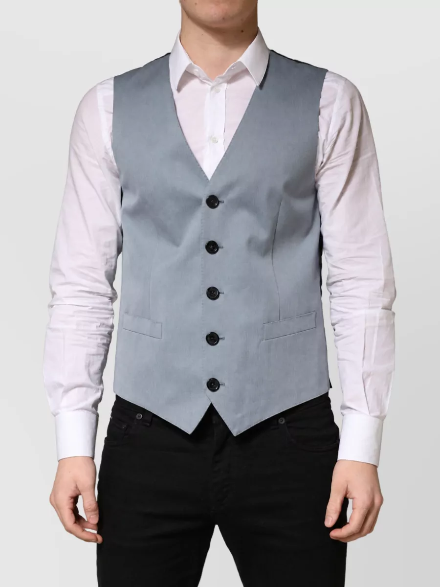 Dolce & Gabbana Wool Single Breasted Waistcoat