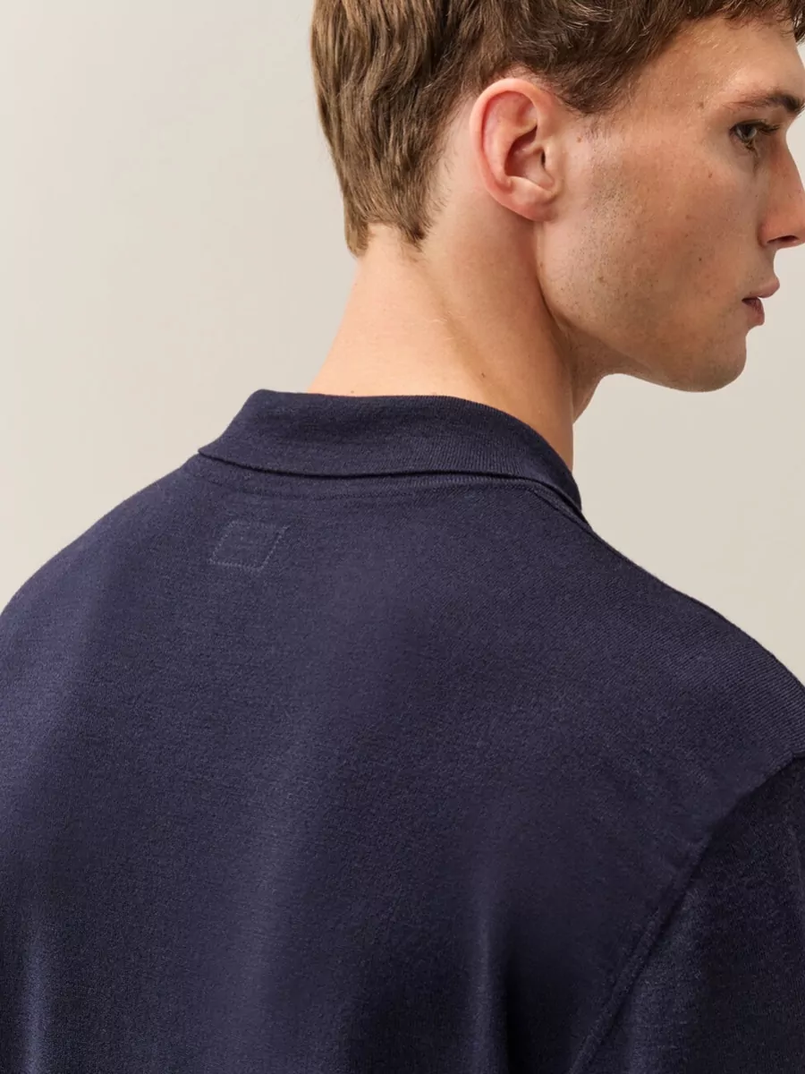 C.p. Company Fine-Knit Wool Polo Jumper
