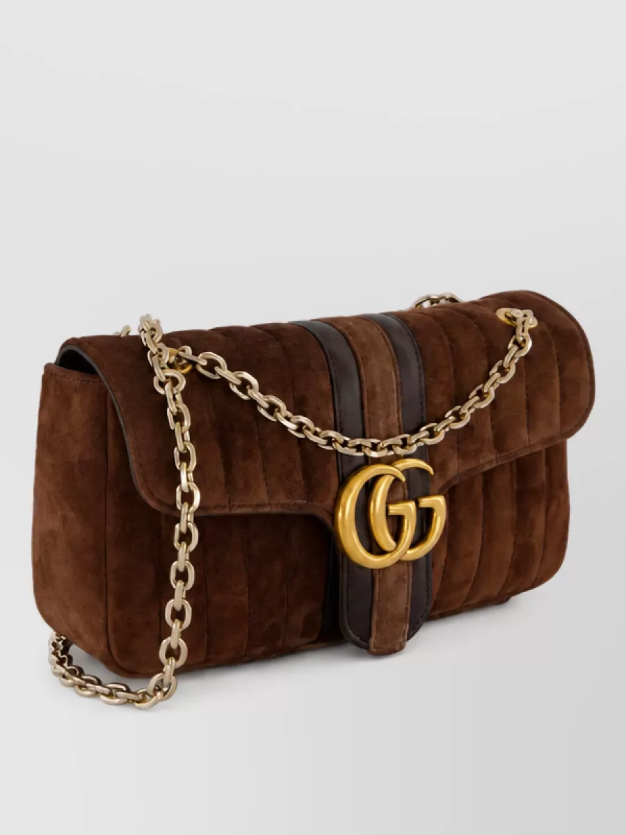 Gucci Gg Marmont Medium Leather Clutch Bag