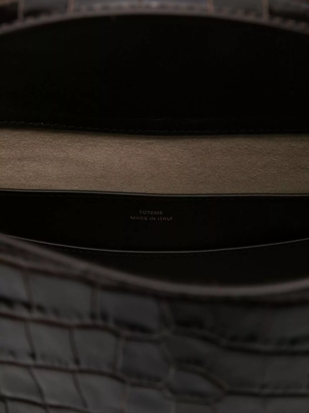 Totême Leather Handbag Featuring Adjustable Strap