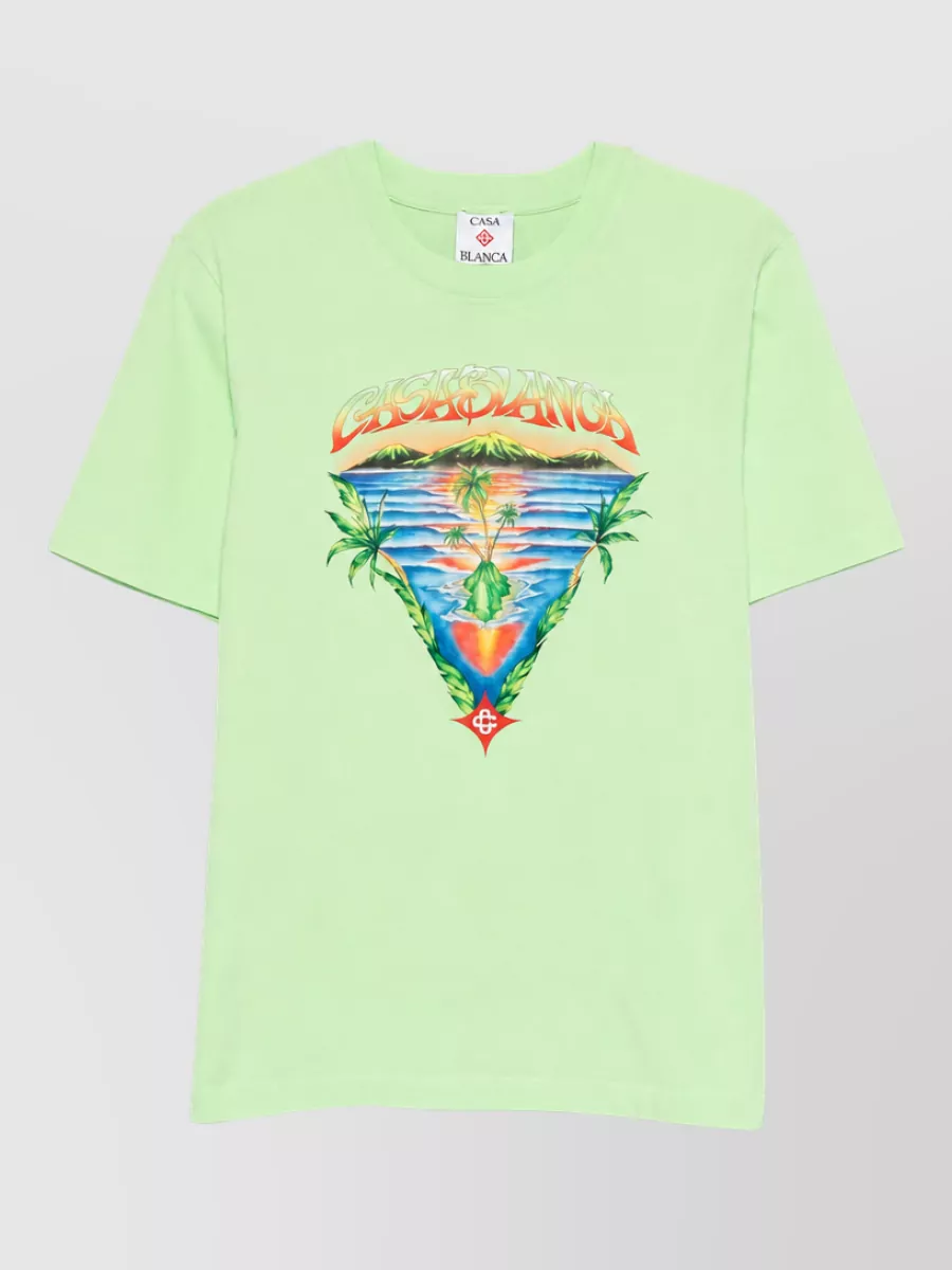 Casablanca graphic cotton t-shirt