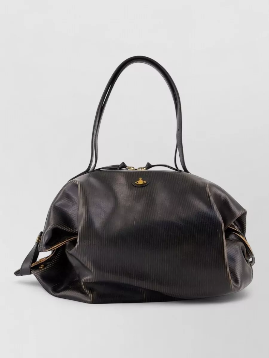 Vivienne Westwood large embossed calfskin tote bag
