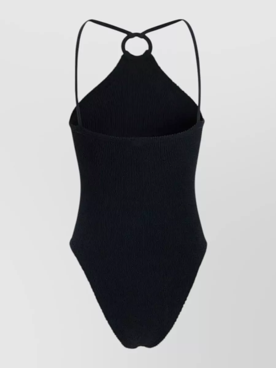 Hunza G Halterneck Cutout Swimsuit