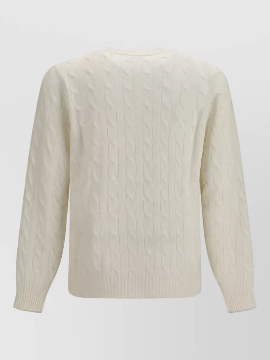 Brunello Cucinelli Cable-Knit Cashmere Crewneck Sweater