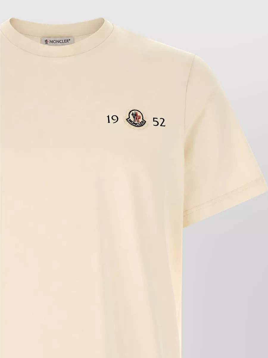 Moncler Logo Patch Cotton T-Shirt