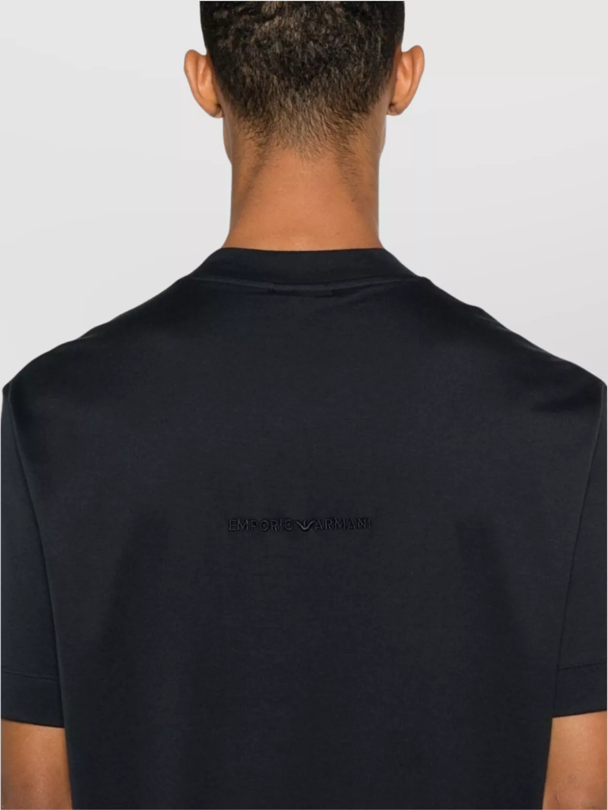 Emporio Armani Crew Neck Short Sleeves Straight Hem