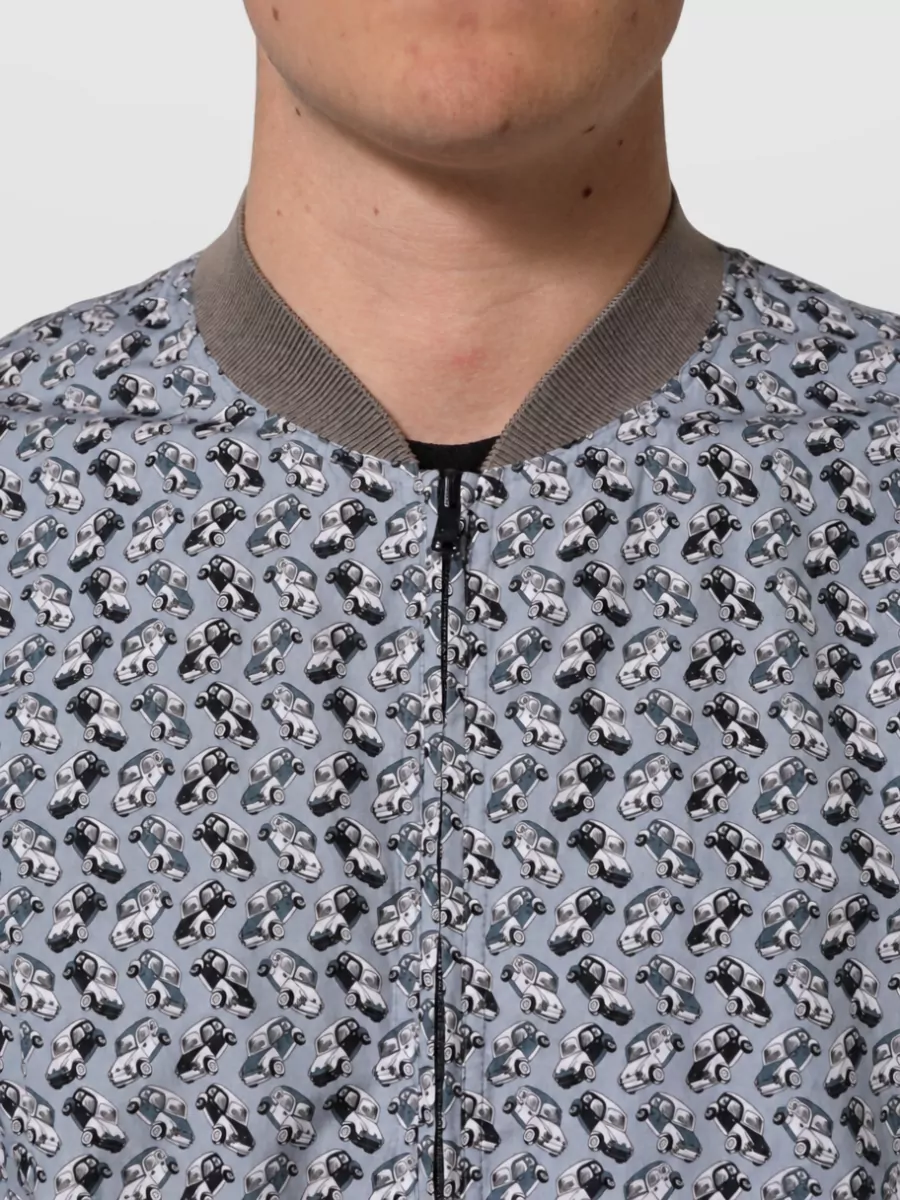 Dolce&Gabbana Cotton car print bomber jacket
