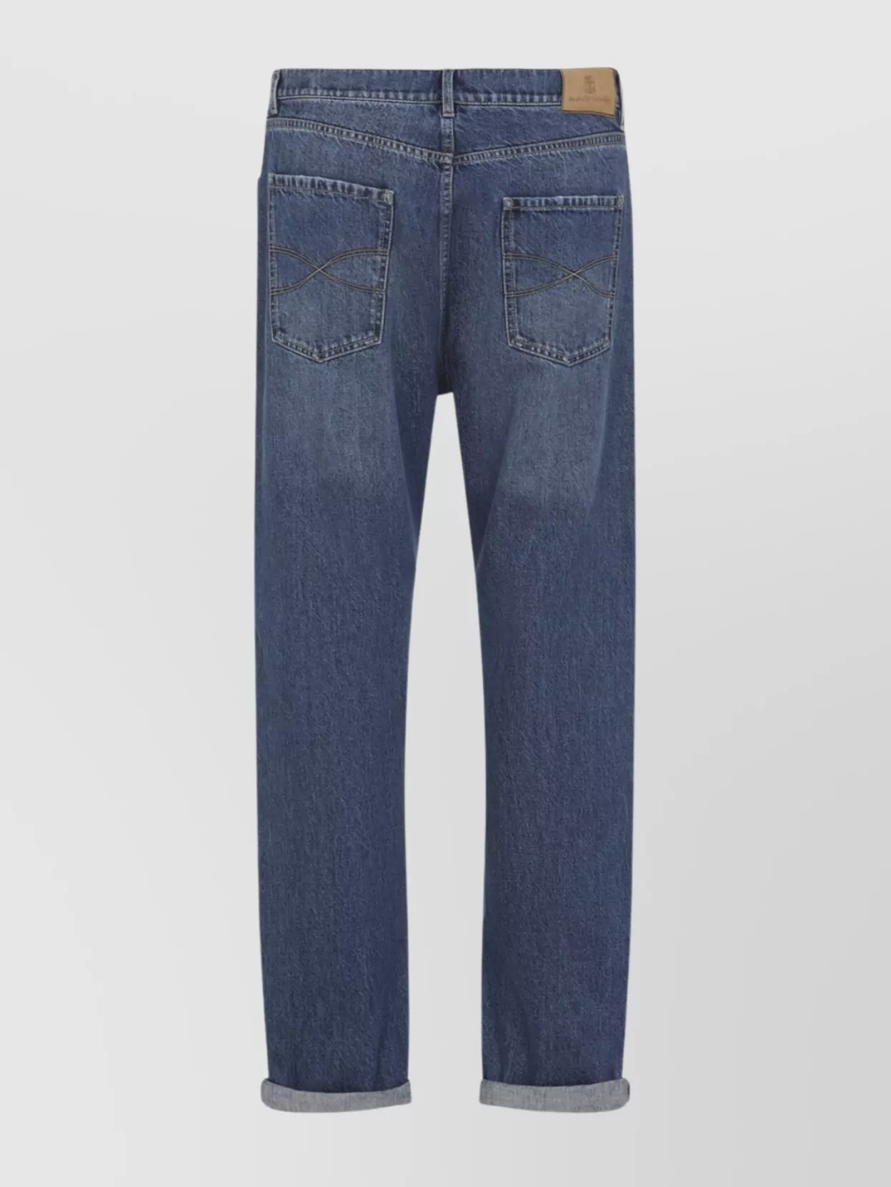 Brunello Cucinelli Cotton Jeans Rolled-Up Hem